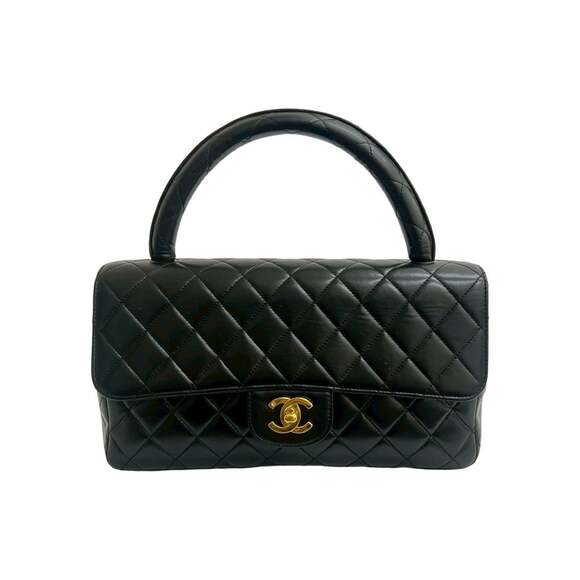 Chanel Handbags - Chanel Vintage Twin Top Handle Flap Bag #215568C47B